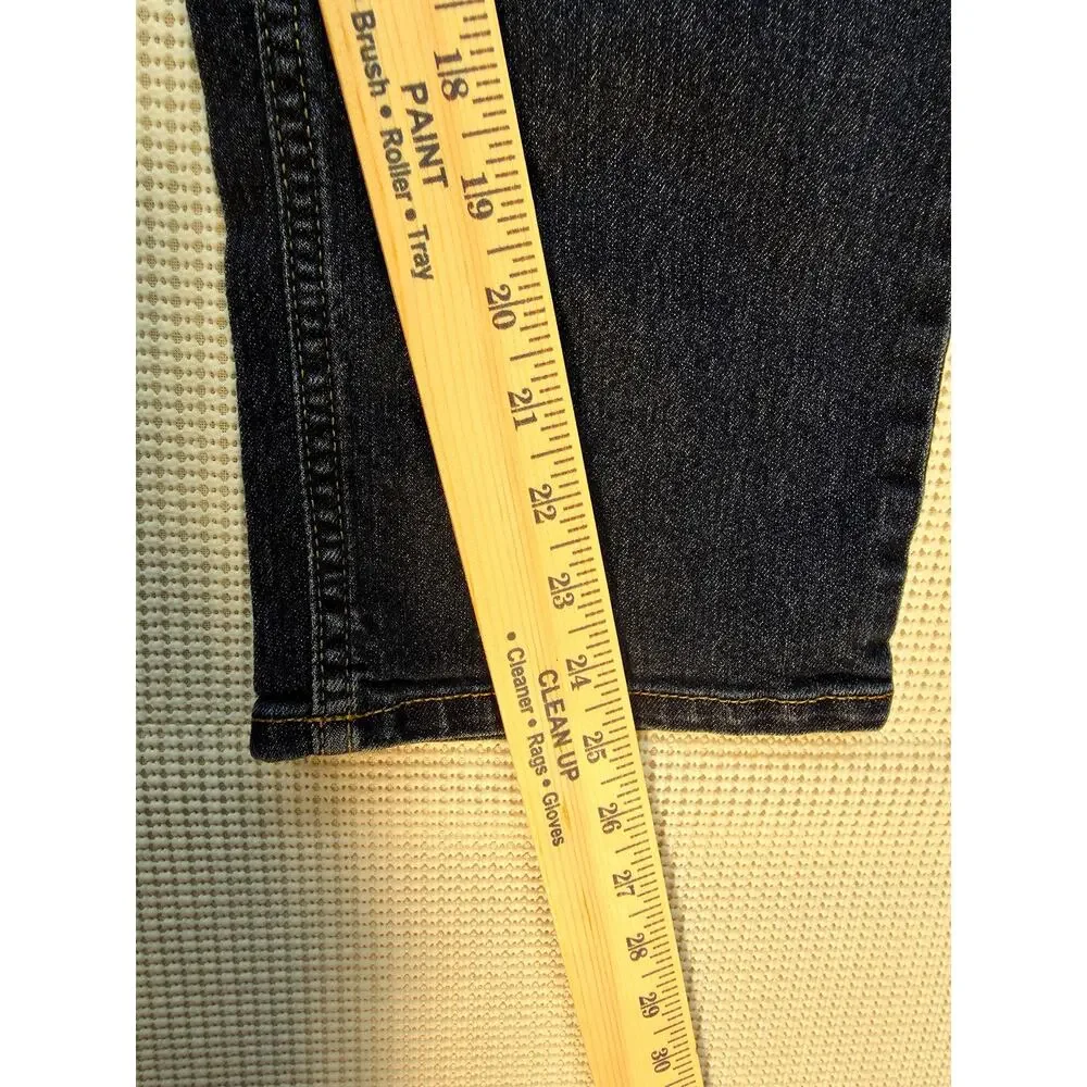 OshKosh B'gosh Boys Classic Straight Leg Jeans Dark Wash Stretch 12R Adjustable